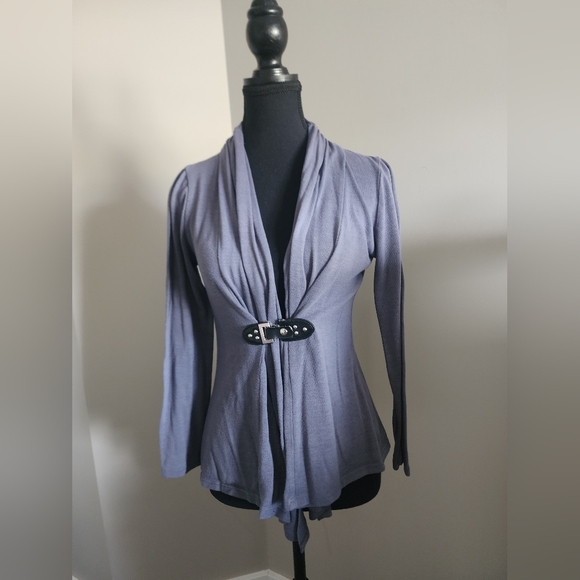 Contemporaine grey front closure cardigan - Picture 4 of 10